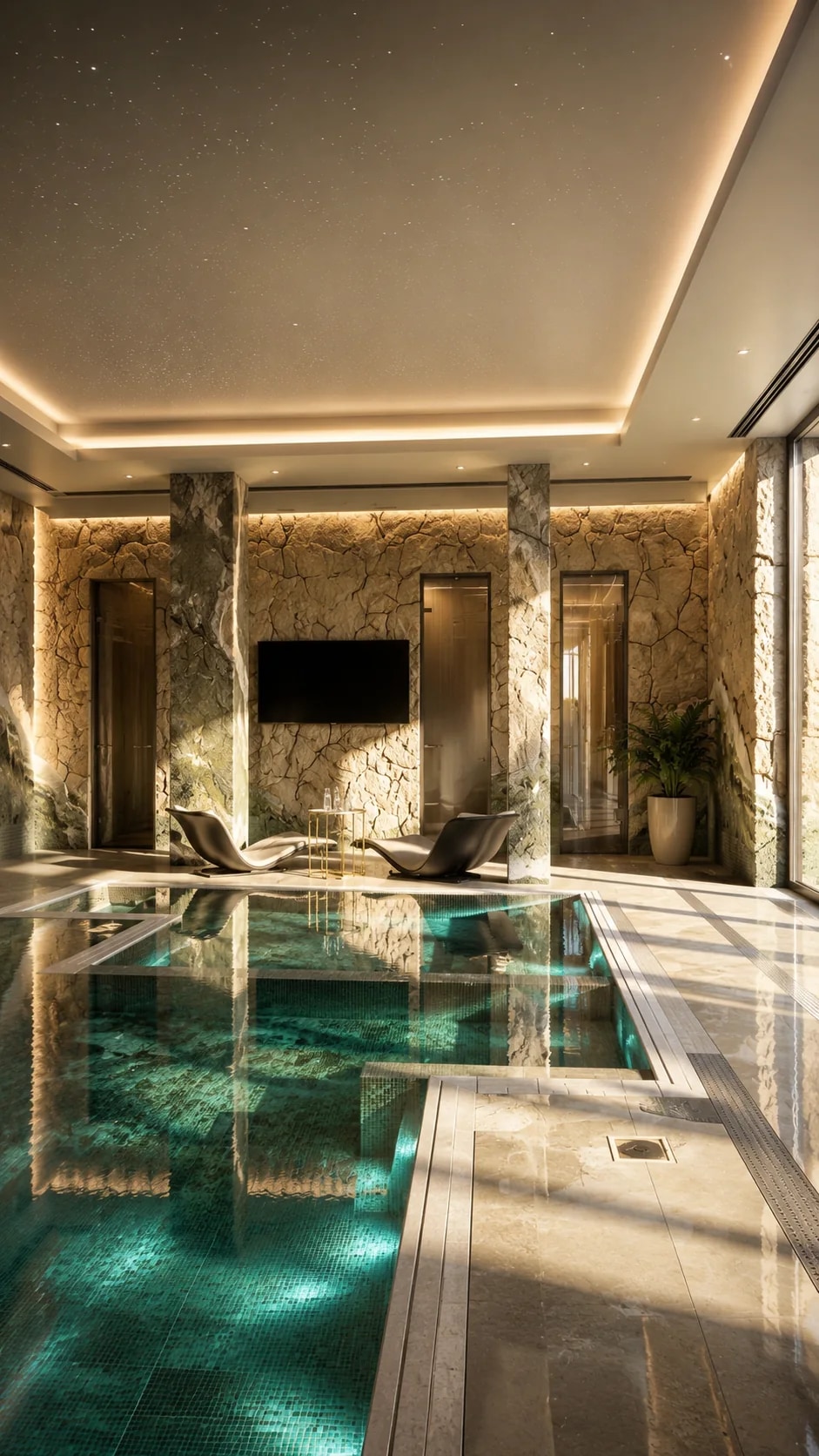 Водная зона SPA-павильона 525 м²